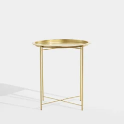 Stoliki Kawowe| Stolik z tacą złoty 50 cm