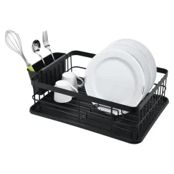 Suszarki I Ociekacze|Prima Cucina Suszarka do naczyń czarna 43,5x33x14,5 cm