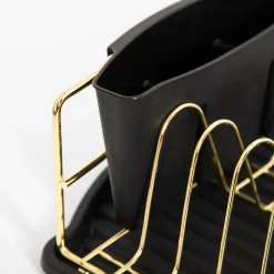 inny Suszarka do naczyń czarno-złota 47,5x26,5x11 cm