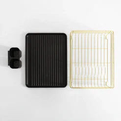 inny Suszarka do naczyń czarno-złota 43x32 cm