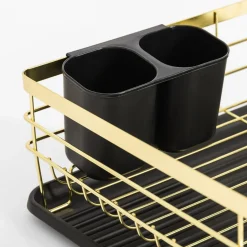 inny Suszarka do naczyń czarno-złota 43x32 cm