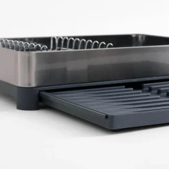 Suszarki I Ociekacze|inny Suszarka na naczynia rozsuwana srebrno-szara 43x29,5x8 cm