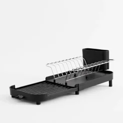 inny Suszarka na naczynia rozsuwana czarna 43,1x20,8x13,6 cm