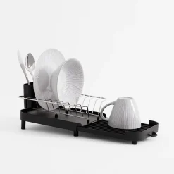 inny Suszarka na naczynia rozsuwana czarna 43,1x20,8x13,6 cm