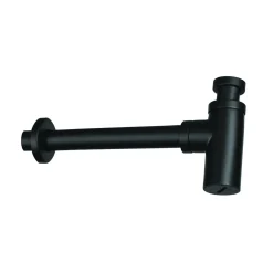 Deante Syfon do umywalki butelkowy okrągły czarny