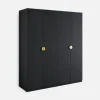Szafy Uchylne|inny Szafa 4-drzwiowa czarna MOND