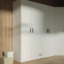 Dzieci FORTE Szafa 4-drzwiowa TRAWEN