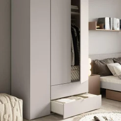 Szafy|Szafy Uchylne|LENART Szafa 3-drzwiowa z szufladami SIGMA