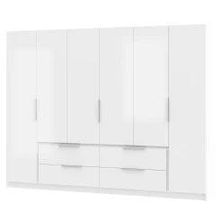 Szafa duża biała z połyskiem LUANO