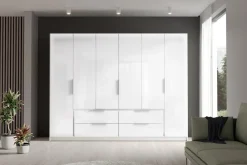 Szafa duża biała z połyskiem LUANO