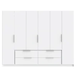 Szafy Uchylne| Szafa duża LUANO biały mat