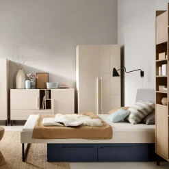 Szafy|Szafy Uchylne|inny Szafa dwudrzwiowa beżowa SERGIO