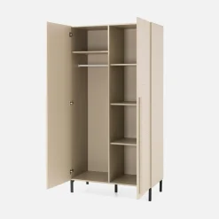 Szafy|Szafy Uchylne|inny Szafa dwudrzwiowa beżowa SERGIO