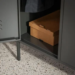 Dzieci inny Szafa metalowa grafitowo-czarna BOHOND