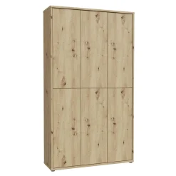 Szafy Uchylne|FORTE Szafa na buty 6-drzwiowa ALICE SPRINGS dąb artisan