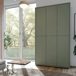 FORTE Szafa na buty 6-drzwiowa ALICE SPRINGS zielona