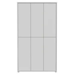 FORTE Szafa na buty 6-drzwiowa ALICE SPRINGS szara