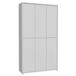 FORTE Szafa na buty 6-drzwiowa ALICE SPRINGS szara