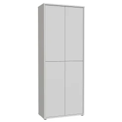 FORTE Szafa na buty 4-drzwiowa ALICE SPRINGS szara