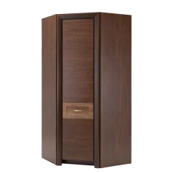 Szafy Narożne|DiTrendi Szafa narożna ciemny brąz PARIS