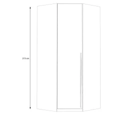 Szafy Narożne|FORTE Szafa narożna S-ROOM
