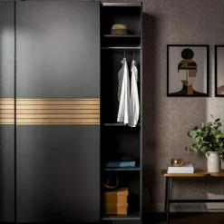 Dzieci inny Szafa przesuwna antracyt METROPOLITAN 150 cm