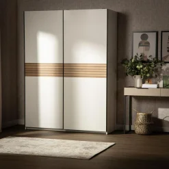 Dzieci inny Szafa przesuwna biała METROPOLITAN 150 cm