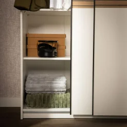 Dzieci inny Szafa przesuwna biała METROPOLITAN 150 cm