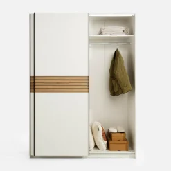 Dzieci inny Szafa przesuwna biała METROPOLITAN 150 cm