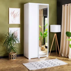 Szafa przesuwna biała ONTARIO 100 cm