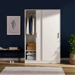 Szafy Przesuwne| Szafa przesuwna biała SURREY