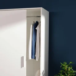 Szafy Przesuwne| Szafa przesuwna biała SURREY