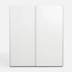 Szafy Przesuwne|inny Szafa przesuwna biała TEMPO 2D z półkami