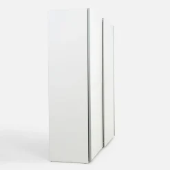 Szafy Przesuwne|inny Szafa przesuwna biała TEMPO 2D z półkami