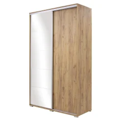 Szafy Z Lustrem|Szafy Przesuwne| Szafa przesuwna dąb craft ONTARIO 150 cm