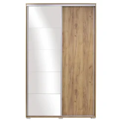 Szafy Z Lustrem|Szafy Przesuwne| Szafa przesuwna dąb craft ONTARIO 150 cm