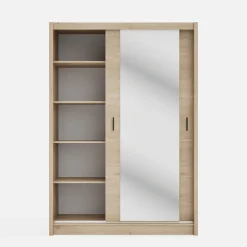 inny Szafa przesuwna INES z lustrem 150 cm dąb cremona
