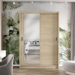 inny Szafa przesuwna INES z lustrem 150 cm dąb cremona