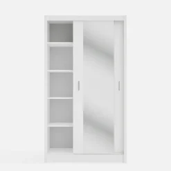 inny Szafa przesuwna INES z lustrem 120 cm biała