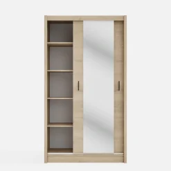 inny Szafa przesuwna INES z lustrem 120 cm dąb cremona
