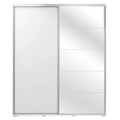 Szafy Z Lustrem|Szafy Przesuwne|inny Szafa przesuwna z lustrem ONTARIO 23 biała 200 cm
