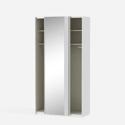 FORTE Szafa przesuwna z lustrem FITIO połysk 120 cm