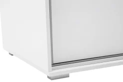 Szafa przesuwna z lustrem ONTARIO 24 biała 230 cm