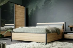 Szafy Z Lustrem|Szafy Przesuwne|FORTE Szafa przesuwna z lustrem 3-drzwiowa HIGH ROCK