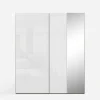 FORTE Szafa przesuwna z lustrem FITIO połysk 200 cm