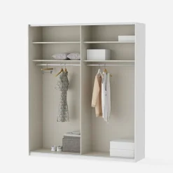 FORTE Szafa przesuwna z lustrem FITIO połysk 200 cm