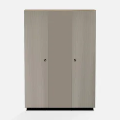 Szafy Z Lustrem|Szafy Uchylne|Esteti Szafa ryflowana do sypialni DOMINICA