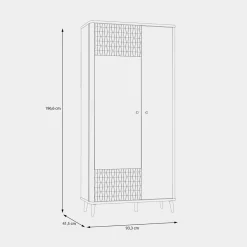 FORTE Szafa ryflowana FIXSMILE