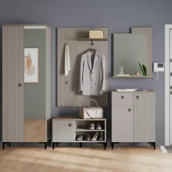 Esteti Szafa ryflowana z lustrem DOMINICA