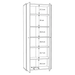 Dzieci FORTE Szafa TEMPRA 2 2D T2KK821-D30F